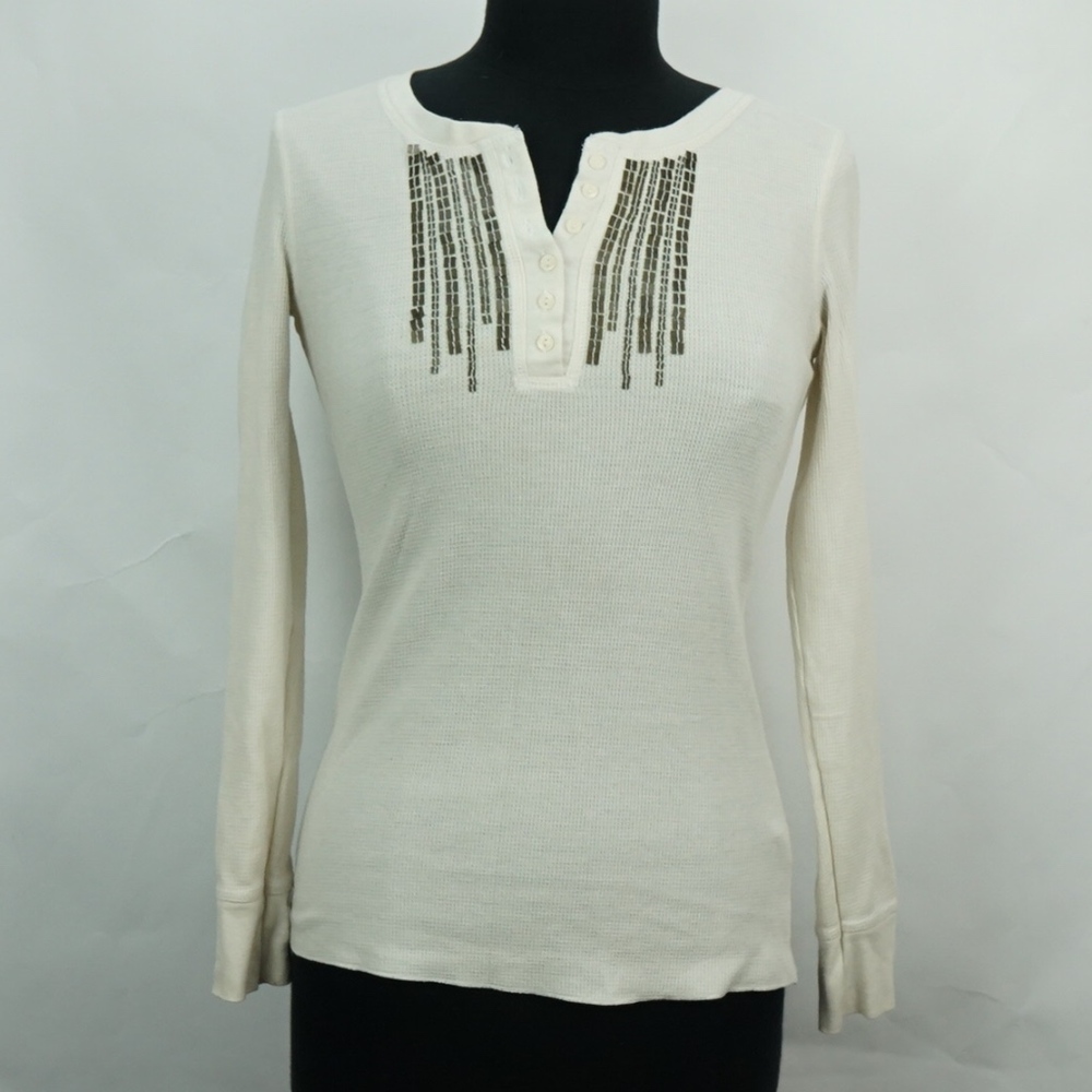 Fitted Thermal w Sequin Design S